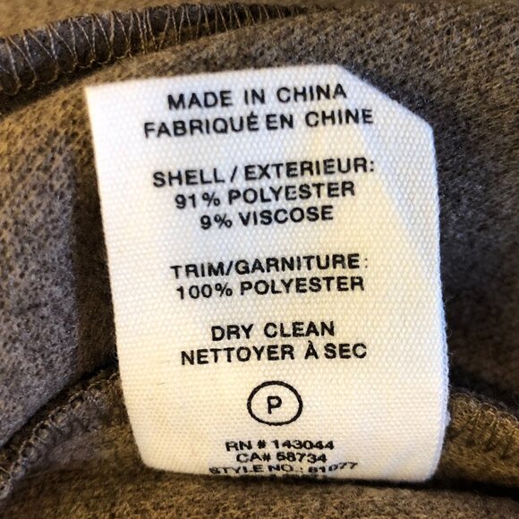 Anthropologie AVEC LES FILLES Coat Jacket Zip Up Front Light Brown Size M Collar - Picture 16 of 16